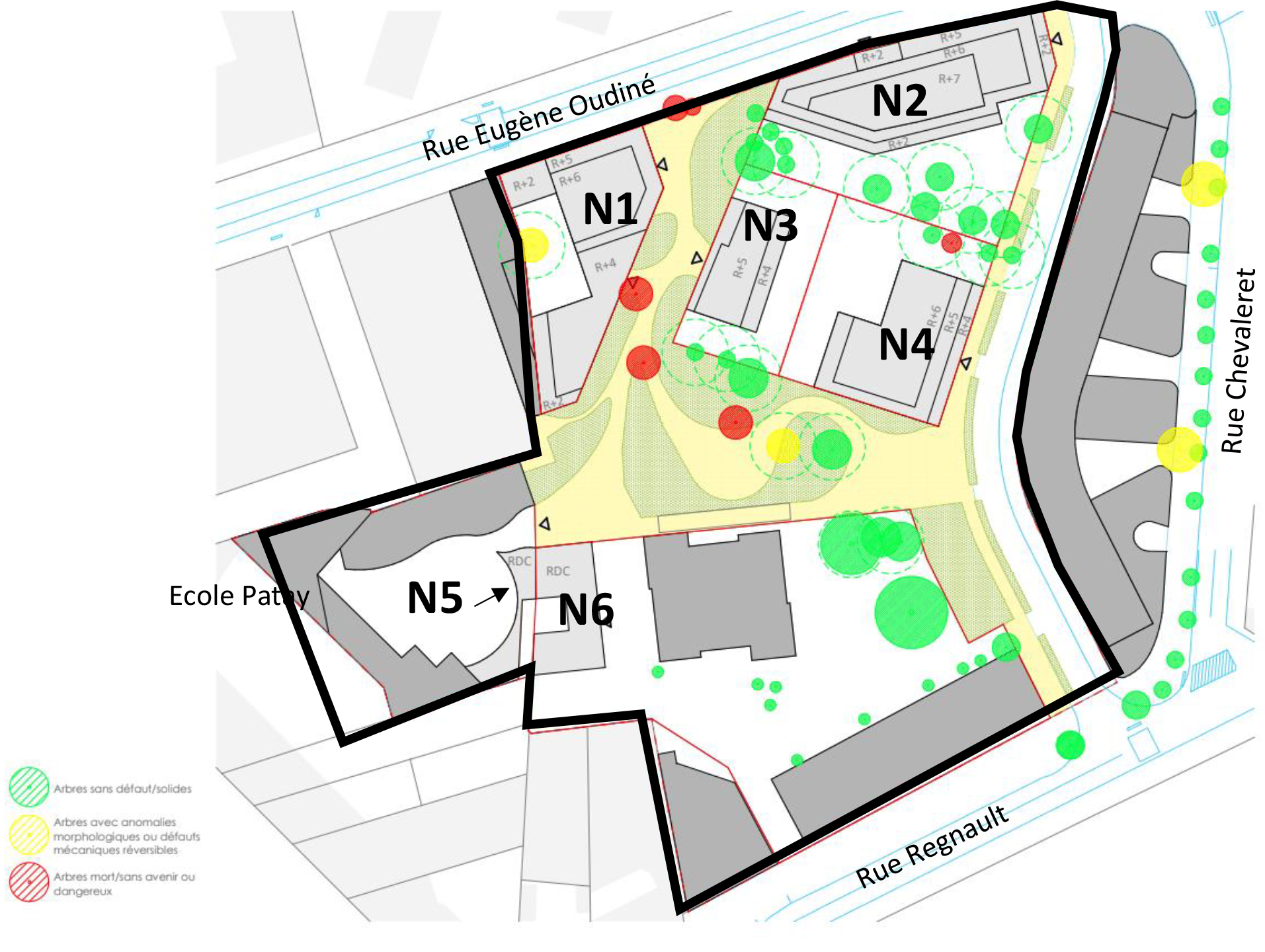 Paris 13eme_secteur Oudine_plan masse Asphalt.png