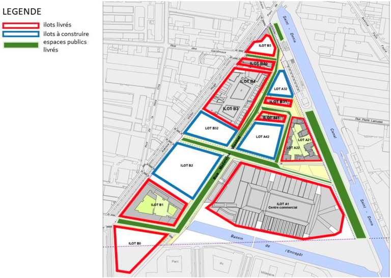 Aubervilliers ZAC Canal plan d'avancement programme décembre 2023.png