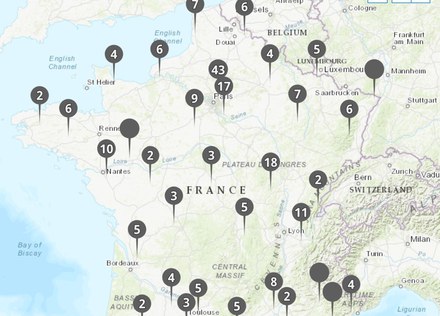 Capture carte France des PENE