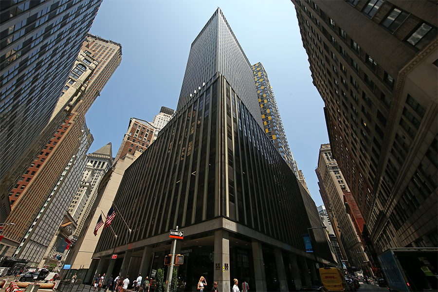 New York tour de bureaux 55 Broad Street - photo Joe Wollhead