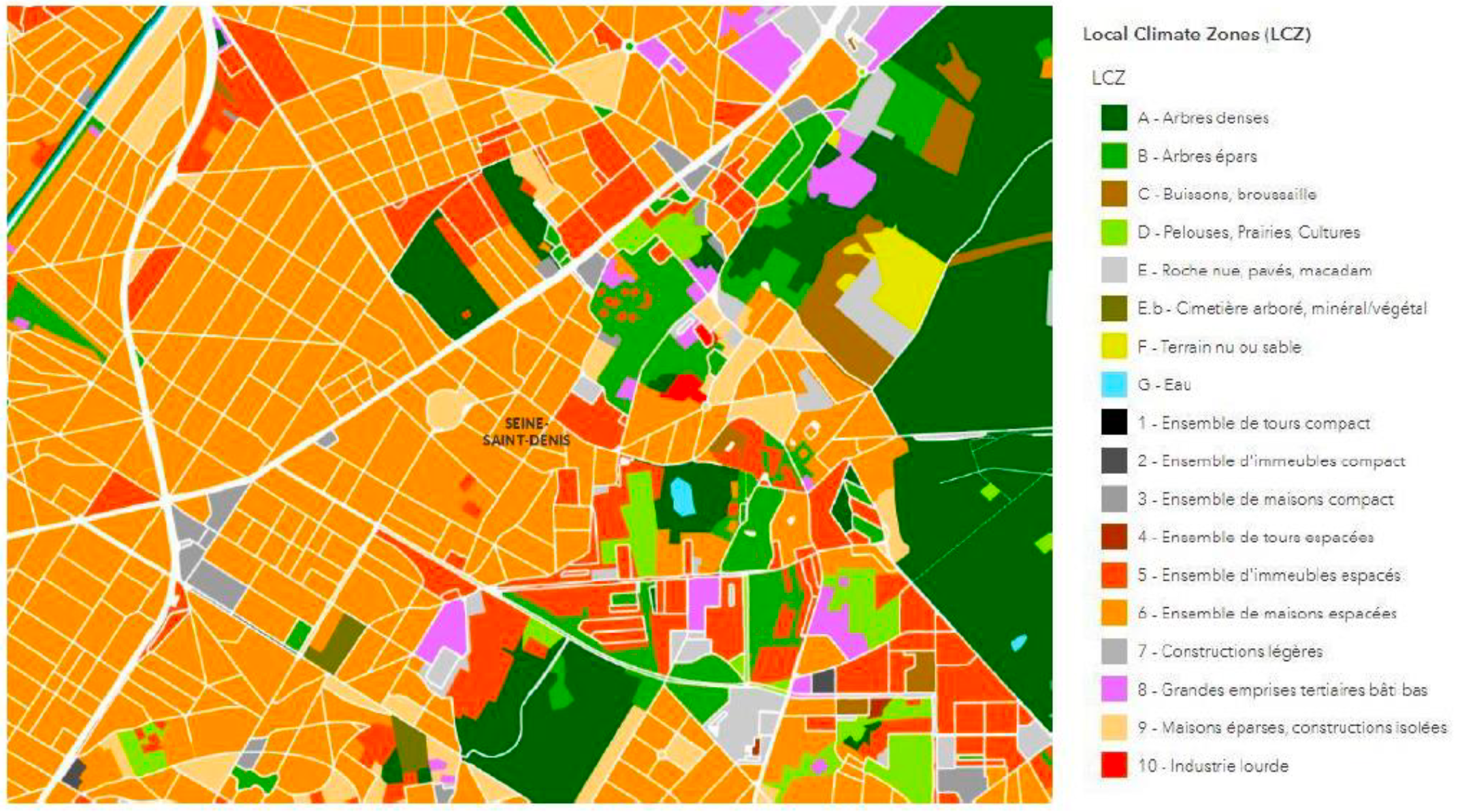 Bas-Clichy carte des îlots de chaleur urbains.png