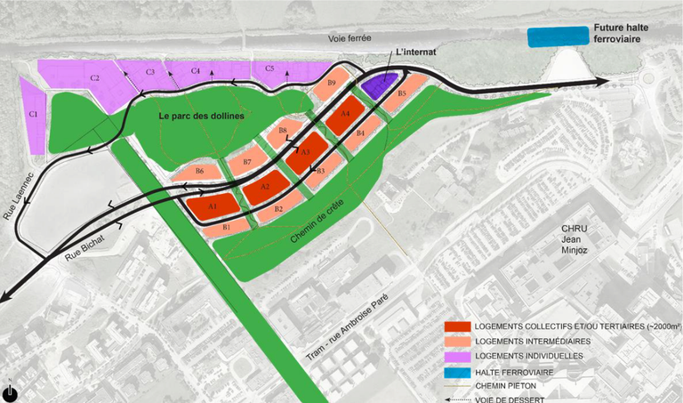 Besançon_orientation Nord Est ZAC hauts Chazal.png